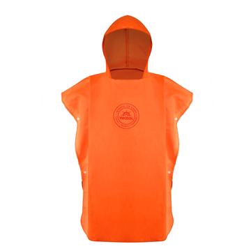 Mikrofiber Junior håndklæde poncho - 5-9 år - Orange