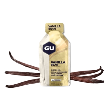 GU Energy Gel 24 stk - Vanilla Bean med koffein