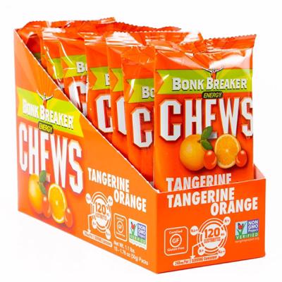 Bonk Breaker Energi Chews - Kasse med 10 stk - DATOVARE - Appelsin