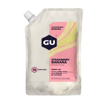 GU Energy Gel Bulk Pack - 15 portioner - DATOVARE - Jordbær Banan