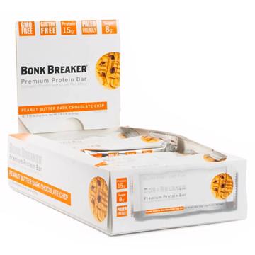 Bonk Breaker Proteinbar med Collagen - Kasse m 12 stk - DATOVARE - Peanutbutter/Chocolate Chip