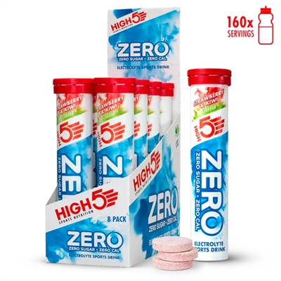 High5 Zero tabletter - 8 x 20 stk - Jordbær Kiwi