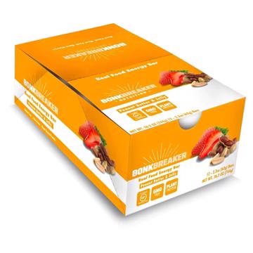 Bonk Breaker Energibar - DATOVARE - Peanut Butter og Jelly - Kasse med 12 x 60g