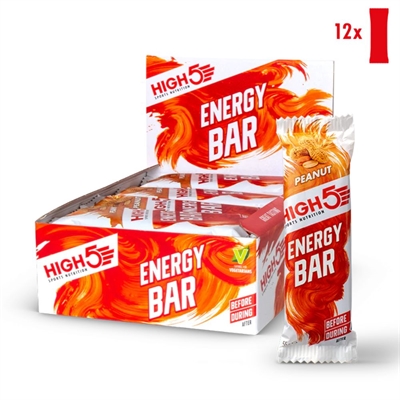 High5 Energibar - Kasse med 12 stk - Peanut