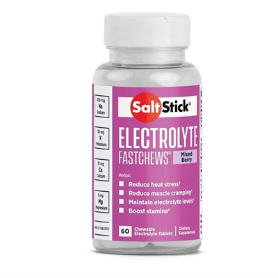 SaltStick Fastchews tyggetabletter - 60 stk - Mixed Berry