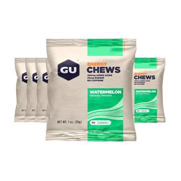 GU Energy Chews - Vandmelon uden koffein - DATOVARE - 10 x 30g
