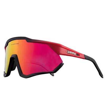 KAPVOE S70 Solbriller - Rød/sort med rød linse