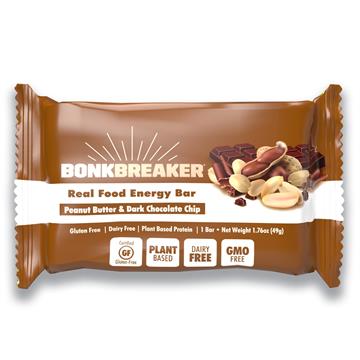 Bonk Breaker Energibar - Peanut butter og Chocolate Chip - Kasse med 12 x 60g