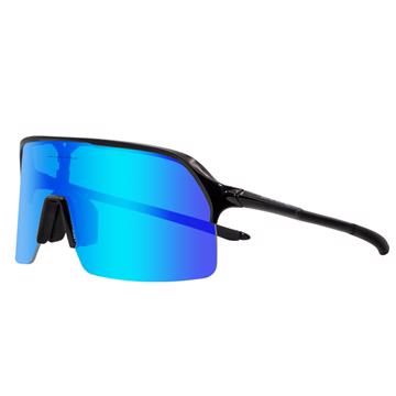 KAPVOE C40 Cykelbriller - Sort med blå linse