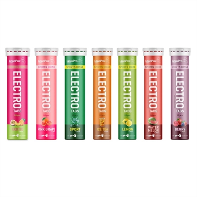 LinusPro Elektrolyt Tabs - Prøvepakke - 7 x 20 tabs