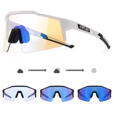 KAPVOE RC80 Solbriller med REVOLINZ - Hvid med blå linse