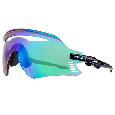 KAPVOE X10 Solbriller - Sort med grøn linse