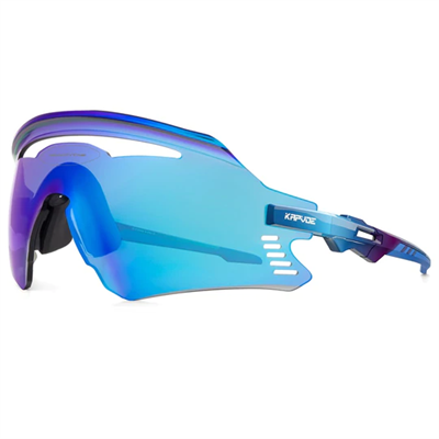 KAPVOE X10 Solbriller - Lilla/tyrkis med blå linse