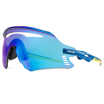KAPVOE X10 Solbriller - Blå/Gul med blå linse