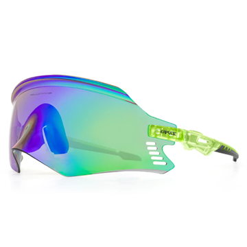 KAPVOE X20 Eagle Beak Solbriller - Transparrent grøn med grøn linse