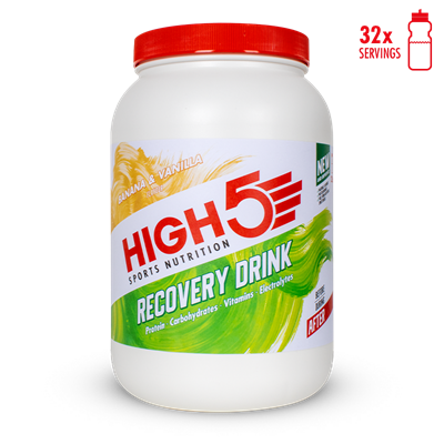 High5 Protein Recovery - 1,6 kg - DATOVARE - Banan Vanilje