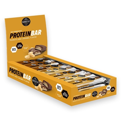 Nordthy Crispy Peanut & Karamel Proteinbar 45g - 24 stk