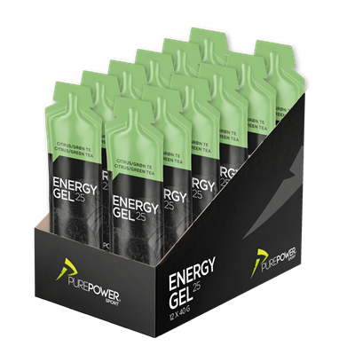 PurePower Energy Gel - 12 x 40g - Lemon Tea